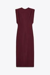 ZW COLLECTION DRAPED MIDI DRESS