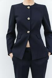 FITTED ROUND NECK BLAZER