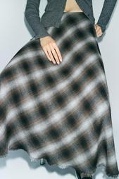 ZW COLLECTION CHECK MIDI SKIRT