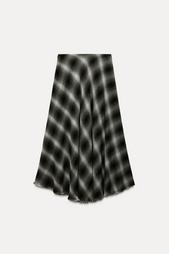 ZW COLLECTION CHECK MIDI SKIRT