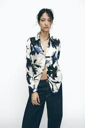 PRINTED SATIN SHIRT