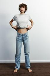 TRF STRAIGHT-LEG MID-RISE JEANS