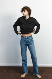 TRF STRAIGHT-LEG MID-RISE JEANS