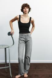 TRF STRAIGHT-LEG MID-RISE JEANS