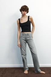 TRF STRAIGHT-LEG MID-RISE JEANS