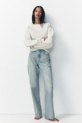 TRF HIGH-WAIST WIDE-LEG FULL-LENGTH JEANS