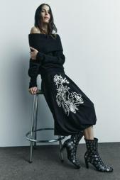 ZW COLLECTION EMBROIDERED BALLOON SKIRT