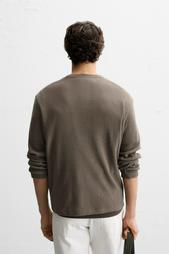 RIBBED TEXTURED T-SHIRT