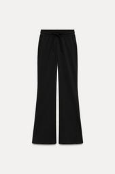 FLARE PLUSH TROUSERS