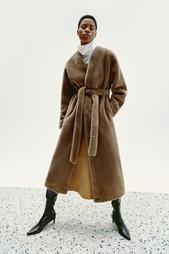 ZW COLLECTION LONG FAUX FUR COAT