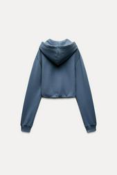 CROPPED INTERLOCK SWEATSHIRT