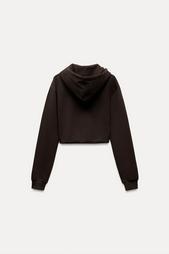 CROPPED INTERLOCK SWEATSHIRT