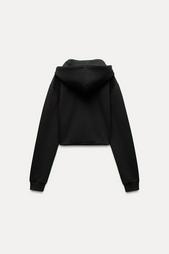 CROPPED INTERLOCK SWEATSHIRT