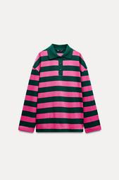 STRIPED HEAVY COTTON POLO SHIRT