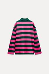 STRIPED HEAVY COTTON POLO SHIRT