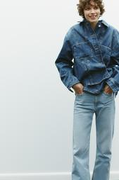 TRF CROPPED FLARE HIGH-WAIST JEANS
