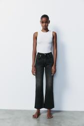 TRF CROPPED FLARE HIGH-WAIST JEANS