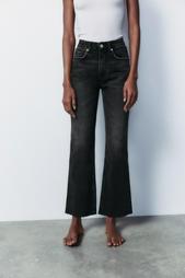 TRF CROPPED FLARE HIGH-WAIST JEANS