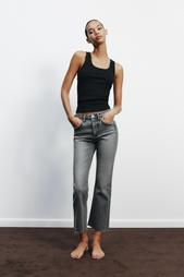 TRF CROPPED FLARE HIGH-WAIST JEANS