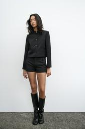 ZW COLLECTION CROPPED BUTTONED JACKET