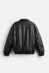 PADDED LEATHER EFFECT JACKET