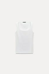 WIDE STRAP POLYAMIDE VEST TOP