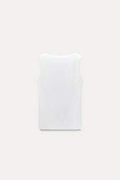 WIDE STRAP POLYAMIDE VEST TOP