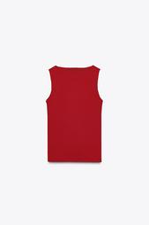 WIDE STRAP POLYAMIDE VEST TOP