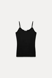 POLYAMIDE SLIM STRAP T-SHIRT