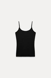 POLYAMIDE SLIM STRAP T-SHIRT