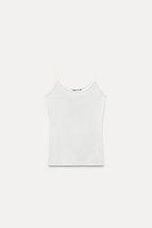 POLYAMIDE SLIM STRAP T-SHIRT