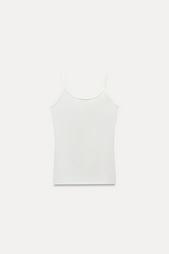 POLYAMIDE SLIM STRAP T-SHIRT