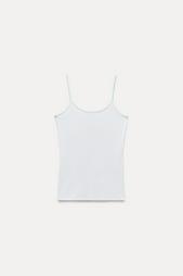 POLYAMIDE SLIM STRAP T-SHIRT