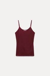 POLYAMIDE SLIM STRAP T-SHIRT