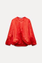 TEXTURED ORGANZA JACKET