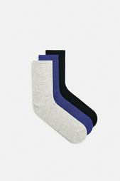 3-PACK OF CONTRAST SOCKS