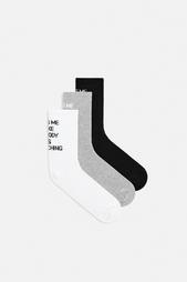 3-PACK OF SLOGAN SOCKS