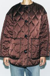 SATIN PADDED JACKET ZW COLLECTION