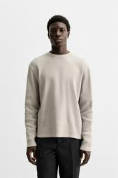 T-SHIRT IN CHECK TEXTURE
