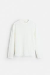 T-SHIRT IN CHECK TEXTURE