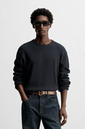 T-SHIRT IN CHECK TEXTURE