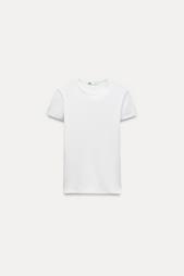 RIBBED SHORT SLEEVE T-SHIRT