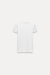 RIBBED SHORT SLEEVE T-SHIRT