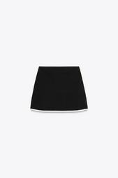 CONTRAST TRIM MINI SKIRT