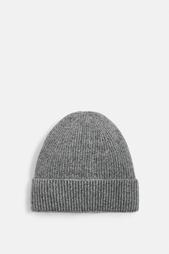 KNITTED BEANIE WITH WOOL