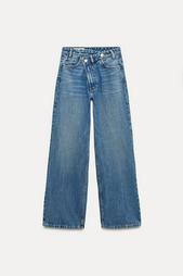 HIGH-WAIST WIDE-LEG TRF JEANS