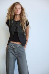 HIGH-WAIST WIDE-LEG TRF JEANS