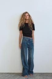 HIGH-WAIST WIDE-LEG TRF JEANS