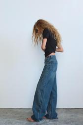 HIGH-WAIST WIDE-LEG TRF JEANS