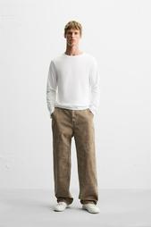 FADED TROUSERS WITH SEAMS